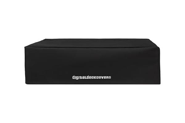 TECHNICS Turntable Dust Cover for SL-1200 / SL-1210 & Pioneer PLX-1000 Record Player Protector [Water Resistant, Antistatic, Black Premium Fabric] by DigitalDeckCovers