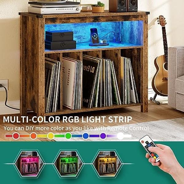 Belt Drive Turntable for Vinyl Record Player,Connect with Bluetooth Speakers or Active Speaker,Built-in Phono Pre-amp,USB Digital Output, Magnetic Cartridge,High-Gloss Wood Design(
