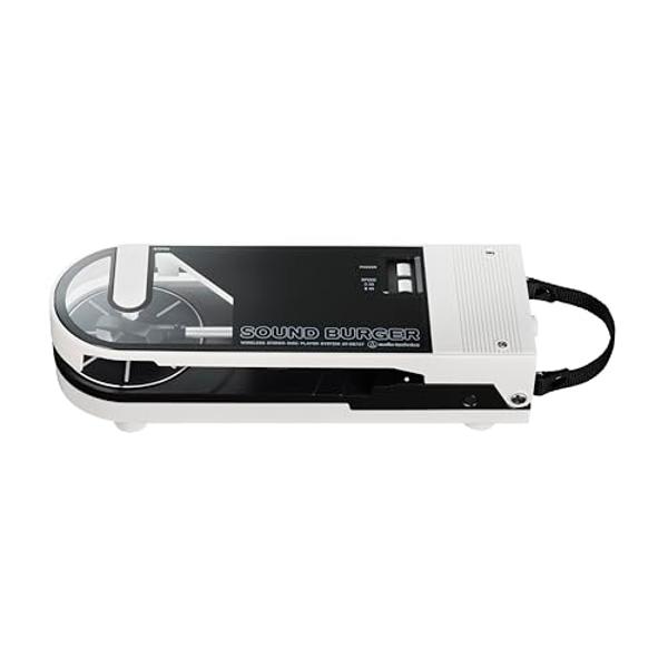 AudioTechnica AT-SB727 Sound Burger Portable Turntable with Bluetooth (White)