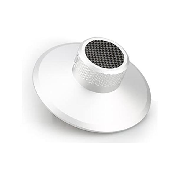 Tertullus Record Weight Stabilizer, Aluminum Record Clamp Vinyl Disc Weight Turntable Accessories(Silver)