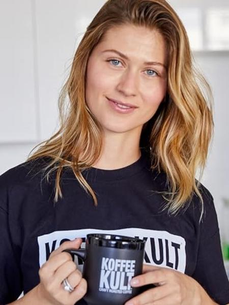 Koffee Kult Dark Roast Whole Bean Coffee, Small Batch 100% Arabica Gourmet Blend, Smooth and Well Balanced, Artisan Roasted in 32oz, Resealable Package.
