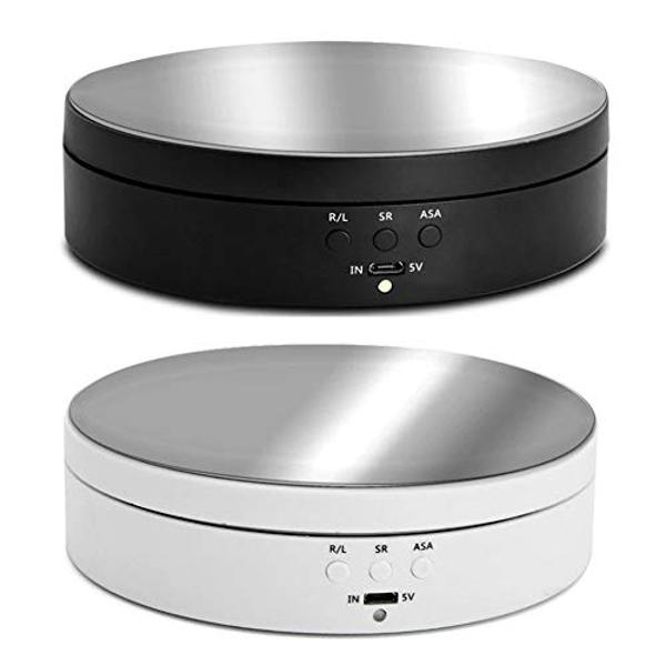 Motorized Rotating Display Stand, 360 Degree Electric Rotating Turntable for Photography Products Display, Jewelry, Watch, 3D Models, Cake and Collectibles (Mirror)