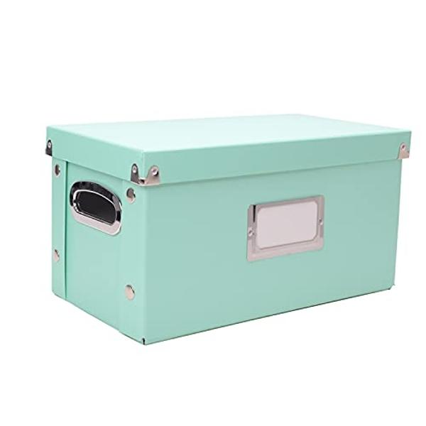 Snap-N-Store Vinyl 45 Record Box, for 45 RPM Vinyl Storage, 8.25 x 7.5 x 14.5 Inches, Mint, SNS02417