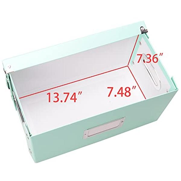 Snap-N-Store Vinyl 45 Record Box, for 45 RPM Vinyl Storage, 8.25 x 7.5 x 14.5 Inches, Mint, SNS02417