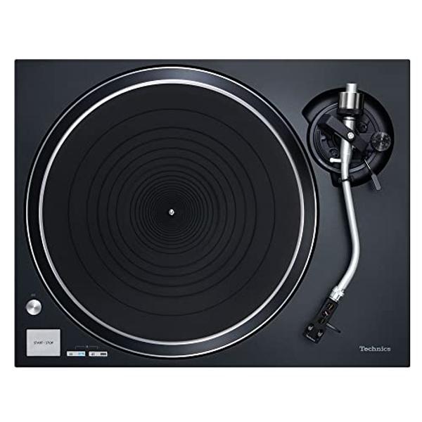 Technics Turntable, Premium Class HiFi Record Player with Coreless Direct, Stable Playback, Audiophile-Grade Cartridge and Auto-Lift Tonearm, Dustcover Included – SL-100C, Black (S