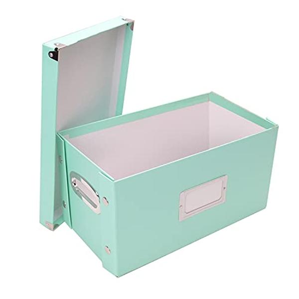Snap-N-Store Vinyl 45 Record Box, for 45 RPM Vinyl Storage, 8.25 x 7.5 x 14.5 Inches, Mint, SNS02417