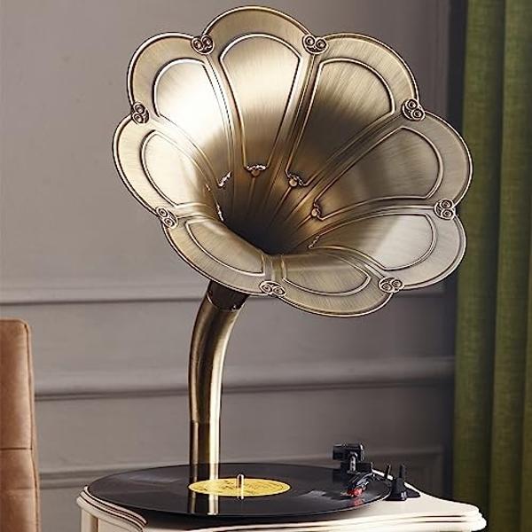 Victrola Aviator 8-in-1 Bluetooth Record Player & Multimedia Center with Built-in Stereo Speakers - 3-Speed Turntable, Vinyl to MP3 Recording, Wireless Music Streaming, Mahogany