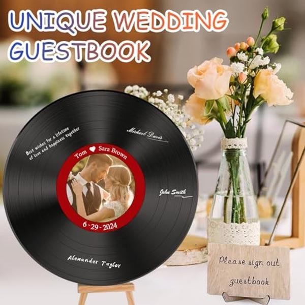 Leptetek 18 PCS Real Vinyl Records Lot for Crafts & Decoration - 12" Vinyl Records with 70s 80s 90s Rock & Roll Music Theme