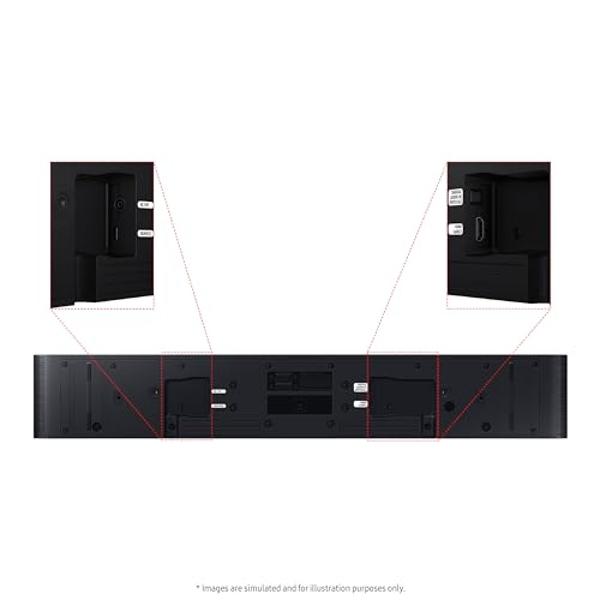 SAMSUNG S60D 5.0ch Soundbar w/Wireless Dolby Atmos Audio, All-in-One Design, Q-Symphony, SpaceFit Sound Pro, Adaptive Sound, Game Mode Pro with Alexa Built-in, HW-S60D/ZA