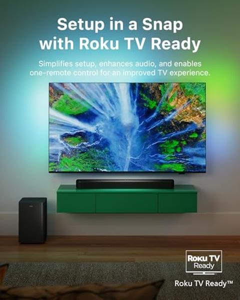 PHILIPS B5309 Soundbar 2.1 with Wireless Subwoofer and Immersive DTS Virtual:X Audio Technology - 240W Max Power, Deep Bass, Bluetooth 5.4, Four EQ Modes, HDMI ARC and USB connecti