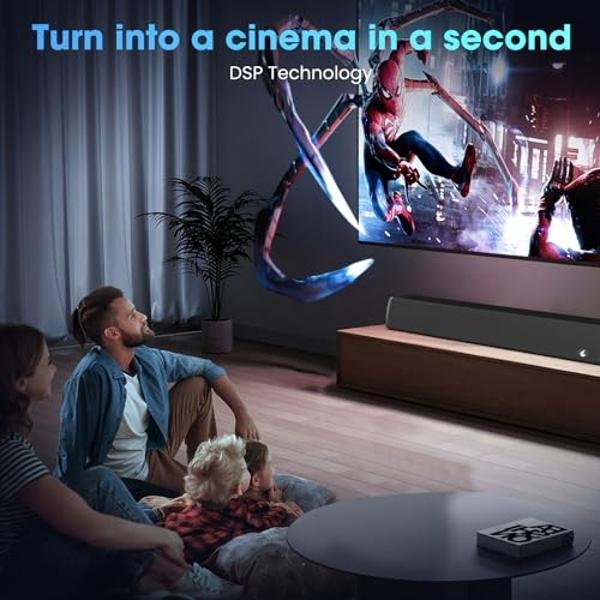 Sound Bars for TV, Bluetooth Soundbar for TV, 24 Inches Small TV Sound Bar, Surround Sound System TV Speakers Soundbar with ARC/Optical/USB/AUX Connection