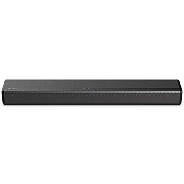 Hisense HS214 2.1ch Sound Bar with Built-in Subwoofer, 108W, All-in-one Compact Design with Wireless Bluetooth, Powered by Dolby Audio, Roku TV Ready, HDMI ARC/Optical/AUX/USB, 3 E