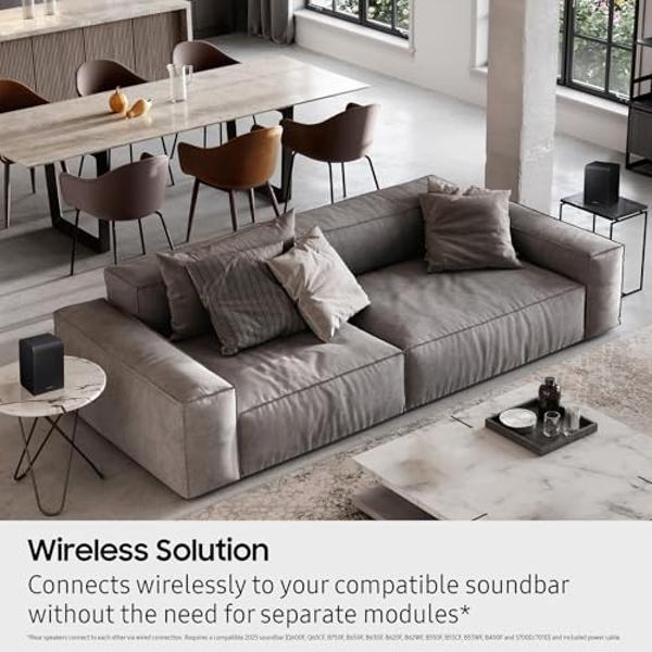 SAMSUNG 9250S Wireless Rear Speaker Kit, Black (SWA-9250S/ZA, 2025)