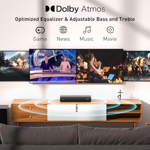 Sony HTX8500 2.1ch Dolby Atmos/DTS:X Soundbar with Built-in subwoofer, Black