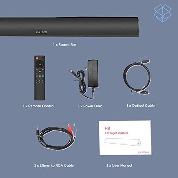 PHILIPS B5106 2.0-Channel Soundbar with HDMI ARC Support, Roku TV Ready, Black