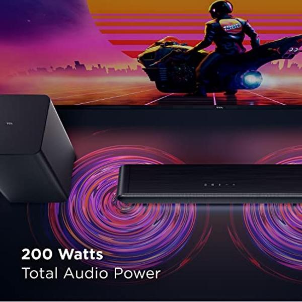 PHILIPS B5306 2.1-Channel Soundbar with Wireless Subwoofer & Roku TV Ready, Black