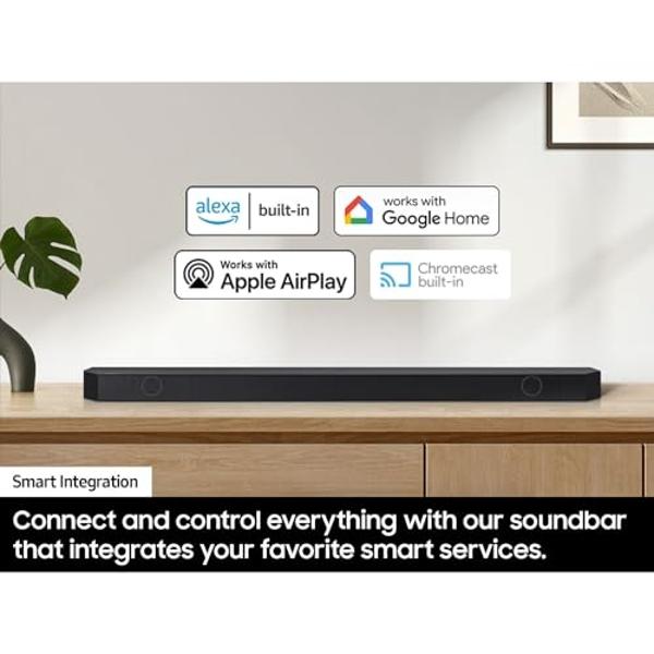 Samsung HW-Q990D Q-Series 11.1.4 ch. Wireless Dolby Soundbar with Q-Symphony (2024) (Renewed) Bundle with 2 Year Enhanced Protection Pack