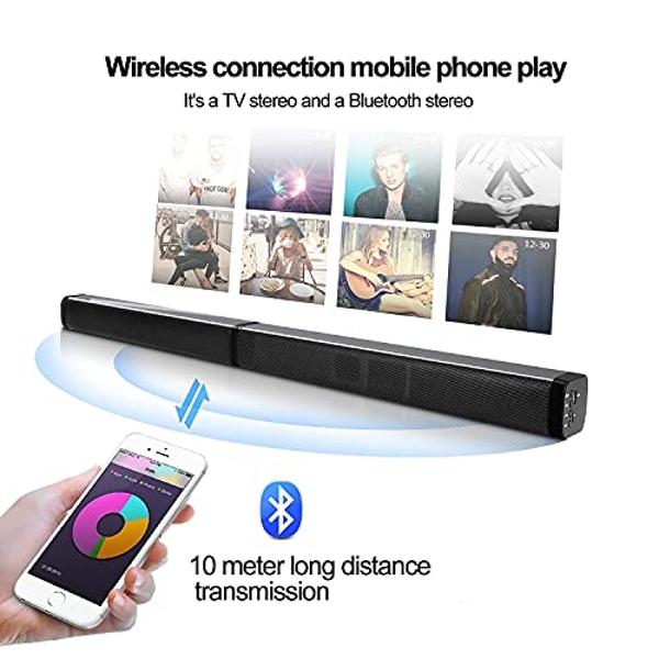 ULTIMEA 5.1 Sound Bar with Dolby Atmos, 410W Surround Sound System for TV, 3D Sound Bars for Smart TV with Subwoofer, Adjustable Surround and Bass, Home Audio Soundbars for TV, HDM
