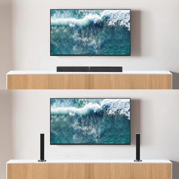 Majority 15 Inch White Soundbar for TV, Bluetooth Sound Bar 50 Watts, Home Audio Speaker, Small PC Soundbar Speaker | AUX, RCA, Optical, USB | Gaming, Music, Movies | Bowfell