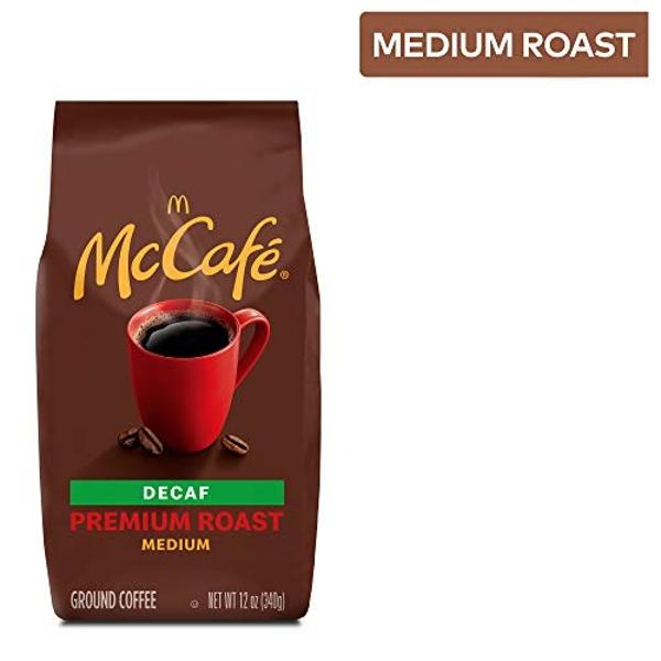 McCafe Premium Roast Decaf, Medium Roast Ground Coffee, 12 oz Bag