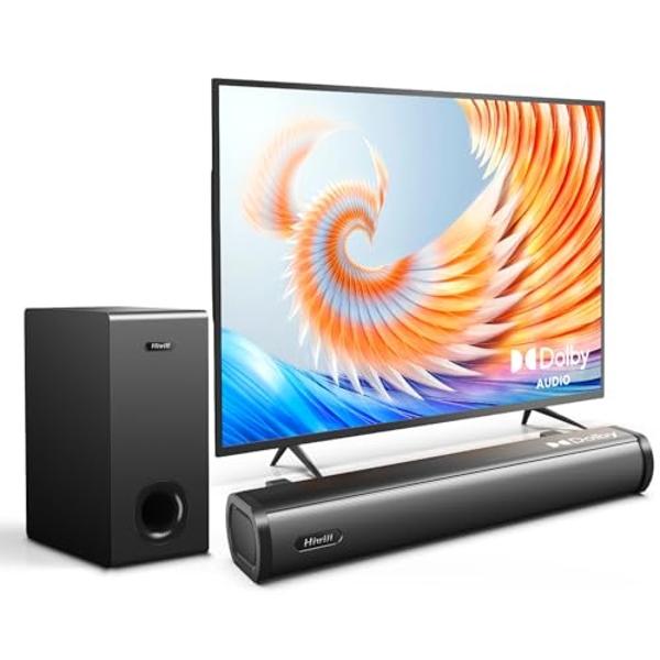 Philips Soundbar with Wireless Subwoofer, Dolby Atmos Sound bar for tv 2.1-Channel Bluetooth Surround Sound System for tv Home Theater Audio Speakers, DTS Play-Fi, Amazon Echo, Air