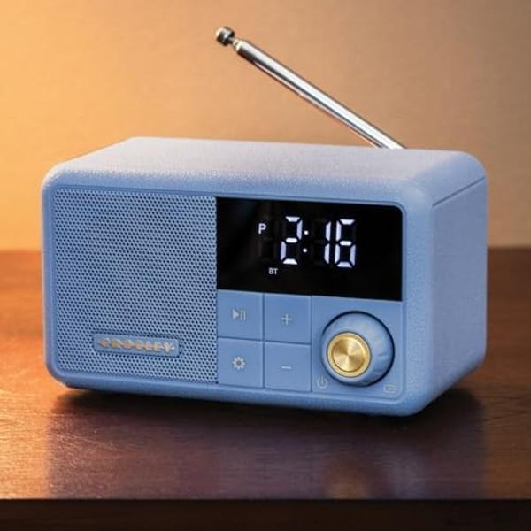 Soundfreaq Sound Rise II, SFQ-16: Bedside Alarm Clock Radio & Bluetooth Speaker, with Large Display Screen, FM Radio, Fast USB Charging, and Nature Sound