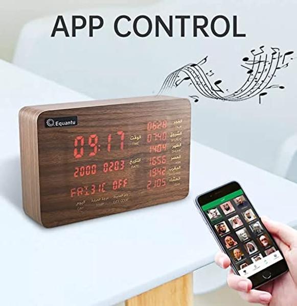 Karavan Equantu Athan/Azan/Prayer Clock | Quran Speaker | App/Remote Controlled