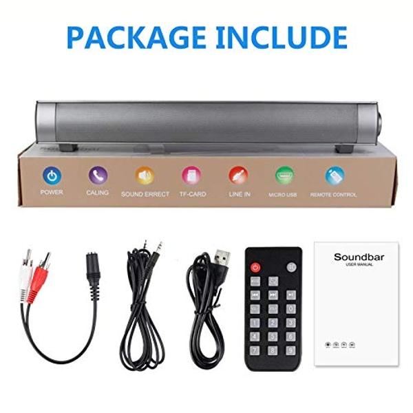 Pyle 2-Channel Tabletop Soundbar Digital Speaker System - Digital Amplifier with DSP Streaming Tabletop Stand Mount TV Digital System with AUX/Optical In/USB In/HDMI (ARC), LED Dis