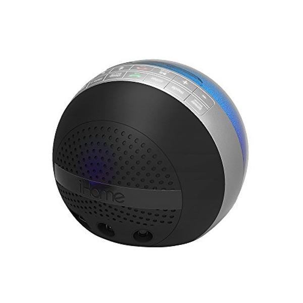 iHome Alarm Clock Radio with Bluetooth Speaker and Color Changing Lamp, USB Charging, and Speakerphone for Home, Office, or Dorm (IBT29BX6)