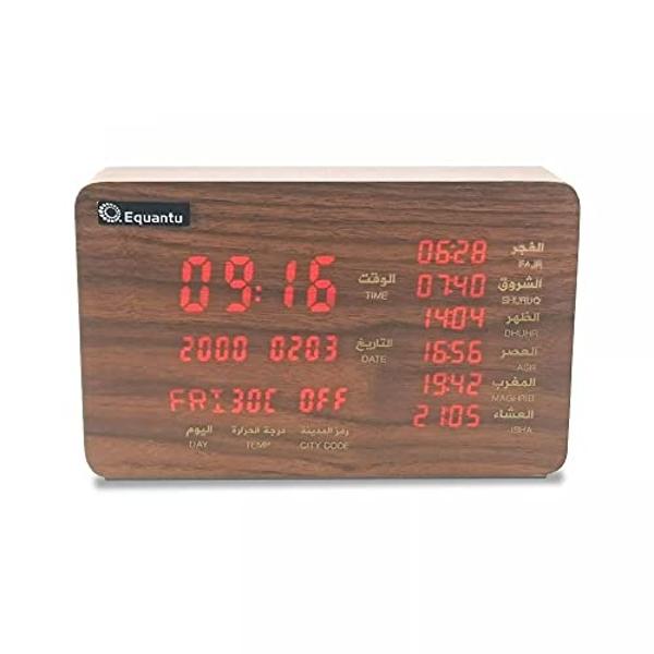 Karavan Equantu Athan/Azan/Prayer Clock | Quran Speaker | App/Remote Controlled