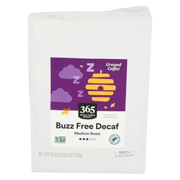 365 by Whole Foods Market, Decaf Buzz Free Full City Roast Ground Coffee, 24 Ounce