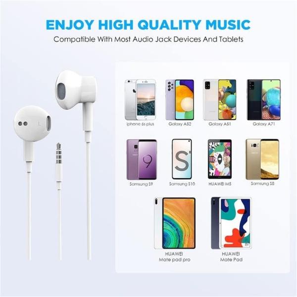 2 Pack USB C Headphones for iPhone 16, Type C Earbuds Wired Earbuds with Microphone & Remote Control Noise Cancelling Earphones, Compatible with iPhone 16 Pro Max, iPad Pro, Most U