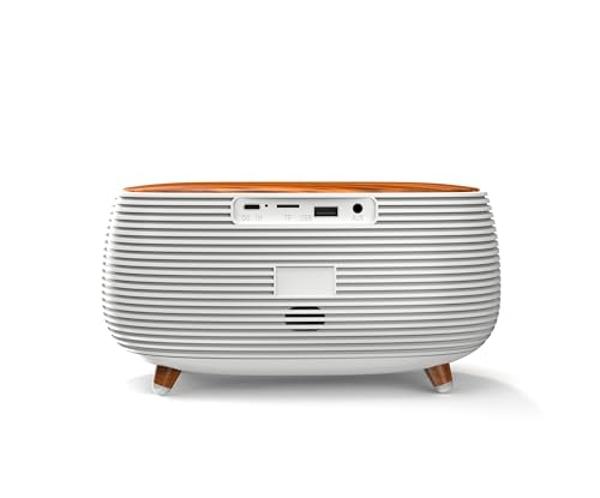 Kaito KA718 Voyager Home Bedside Alarm Clock Radio with Bluetooth Speaker & Wireless Mobile Charger, Black