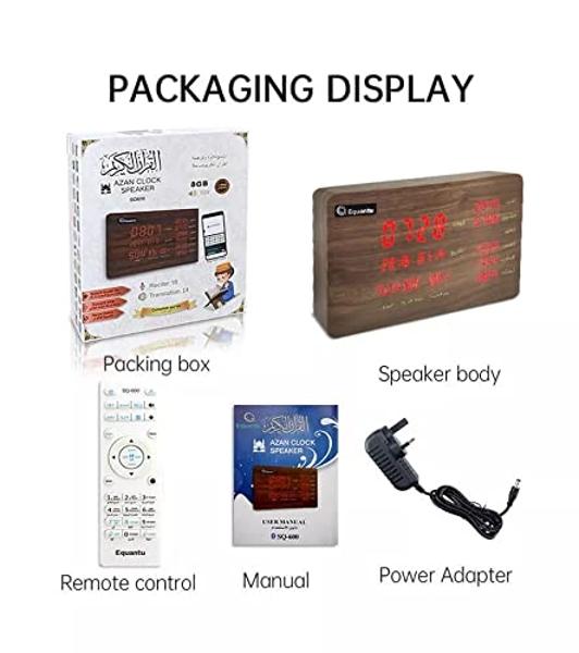 Karavan Equantu Athan/Azan/Prayer Clock | Quran Speaker | App/Remote Controlled