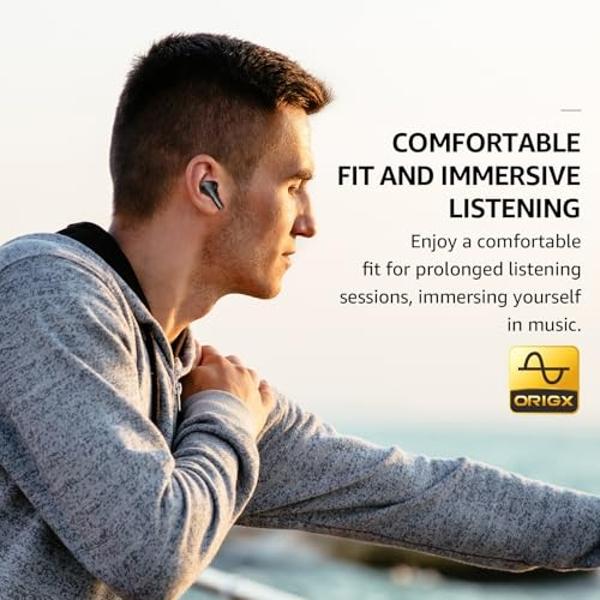 TOZO E2 Wireless Earbuds 10mm Drivers with Powerful Bass, App Customize 32 EQs, with 2 Mics AI Call Noise Cancellation, 30H Playtime, Bluetooth 5.3 Ear Buds, Comfort Fit in-Ear Hea
