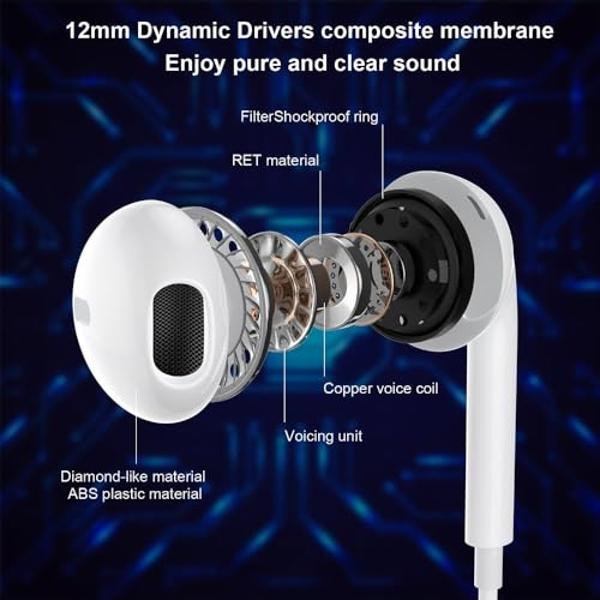 TOZO E2 Wireless Earbuds 10mm Drivers with Powerful Bass, App Customize 32 EQs, with 2 Mics AI Call Noise Cancellation, 30H Playtime, Bluetooth 5.3 Ear Buds, Comfort Fit in-Ear Hea