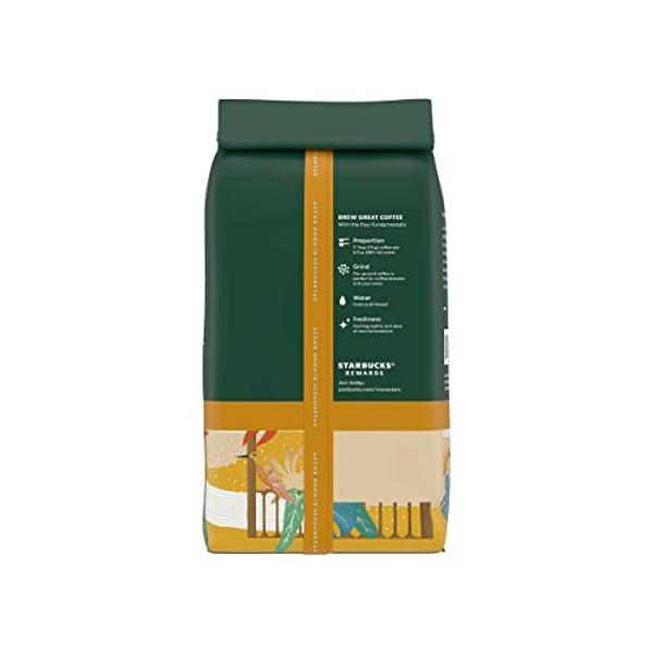 Starbucks Ground Coffee, Starbucks Blonde Roast Coffee, Veranda Blend, 100% Arabica, 1 bag (28 oz)