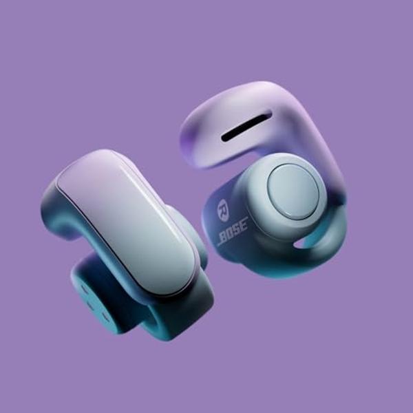 Bose Ultra Open Bluetooth Earbuds, True Wireless Earbuds with OpenAudio for Awareness, Clip On Design for Comfort, Immersive Audio, Up to 48 Hrs of Playtime, Chilled Lilac - Limite