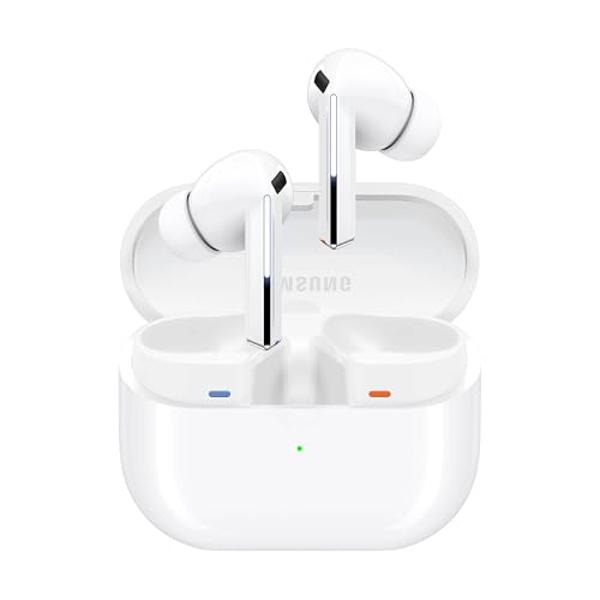 SAMSUNG Galaxy Buds 3 Pro AI True Wireless Bluetooth Earbuds, Noise Cancelling, Sound Optimization, Redesigned Comfort Fit, White [US Version, Amazon Exclusive, 2Yr Warranty]