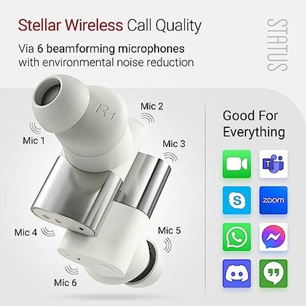 Status Audio Between 3ANC Bone Wireless Earbuds - Triple Driver - Active Noise Cancelling - 6X Microphones - Transparency Mode - 8H Playtime - Bluetooth 5.2. - IPX5 Waterproof