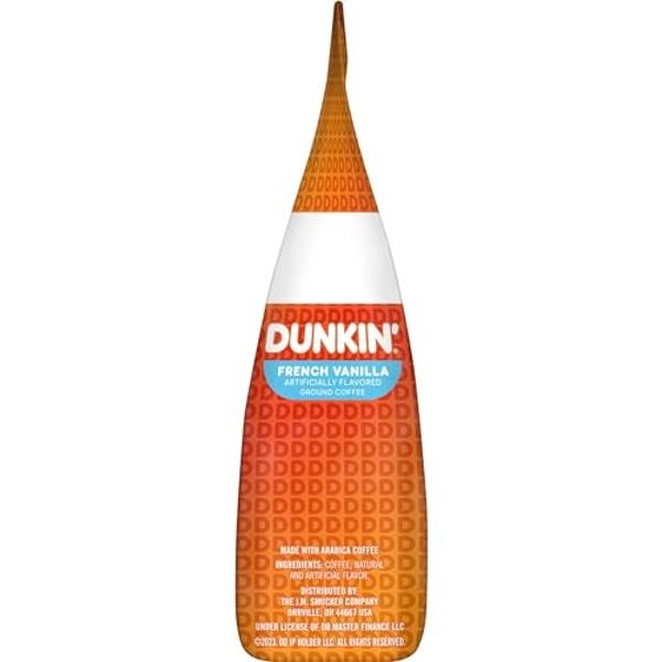 Dunkin' French Vanilla Flavored Ground Coffee, 12 Ounce (Pack of 1)