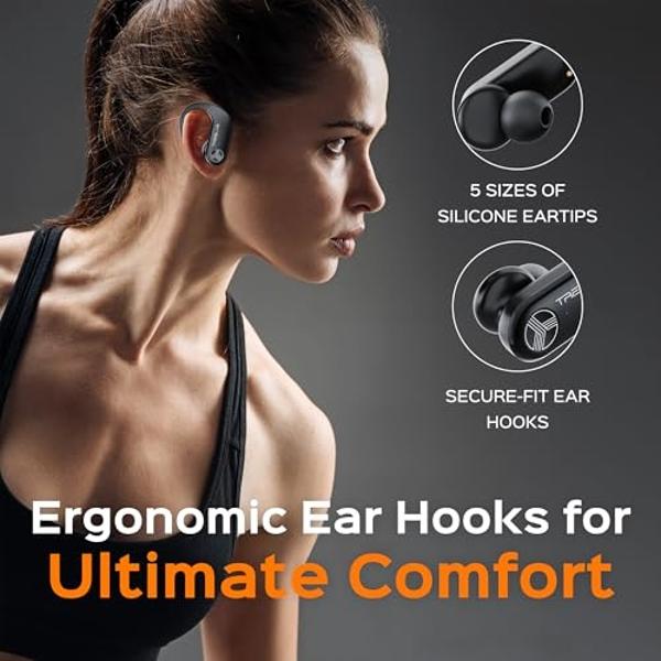 Bluetooth Headphones, aptX-HD Wireless 5.0 Bluetooth Earbuds CVC 8.0 Noise Canceling Mic, in-Ear Magnetic Neckband Earphones 30Hrs Playtime, IPX7 Sweatproof Deep Bass Headset for P