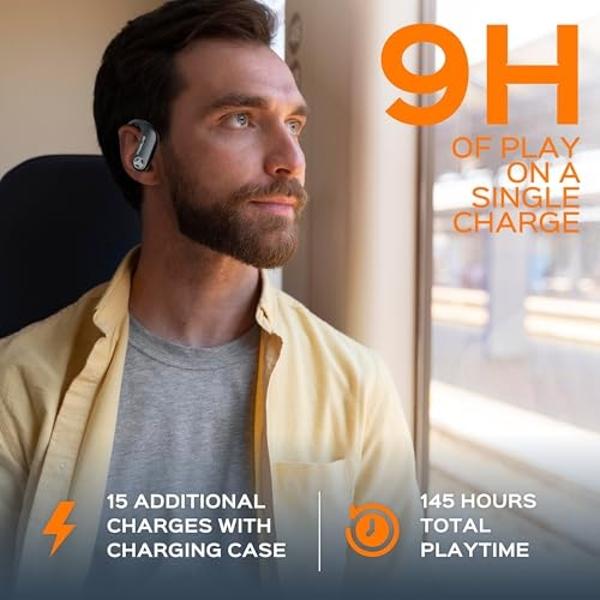 JLab Epic Sport ANC 3 True Wireless Bluetooth Earbuds for Active Workout, Hybrid Dual Drivers for Premium Sound, Hi-Res Audio, Spatial Audio, AAC, Sweatproof, 12+ Hours Playtime, G