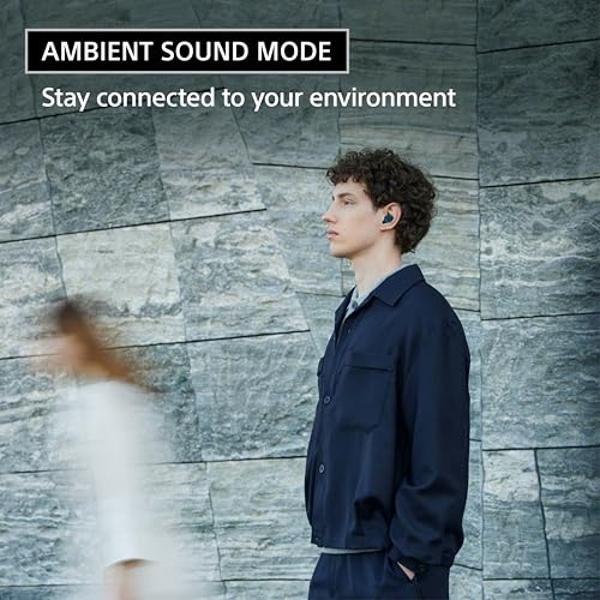 Sony WF-C710N Truly Wireless Noise-Canceling Earbuds with up to 30-Hour Battery Life, Lightweight and Secure, Glass Blue