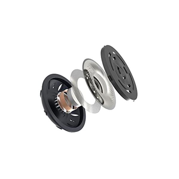 Koss KSC75 Portable On-Ear Clip Headphones, Retro Style, Ultra Lightweight, Silver and Black