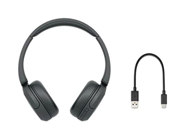 Sony WH-CH520 Wireless Headphones Bluetooth On-Ear Headset with Microphone, Black New (Renewed)