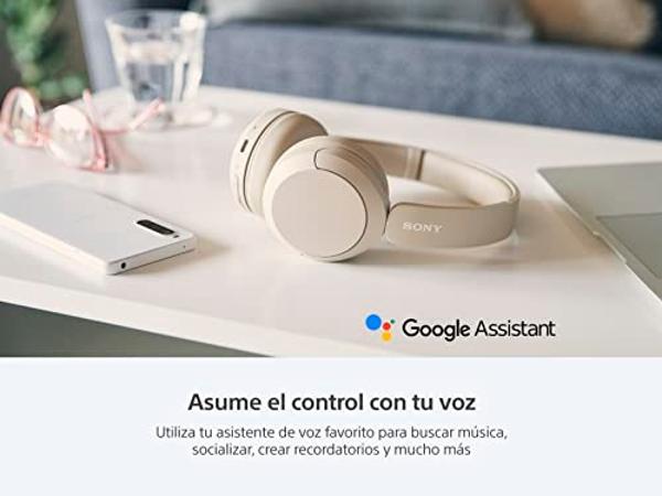 Sony WH-CH520 Best Wireless Bluetooth On-Ear Headphones with Microphone for Calls and Voice Control, Up to 50 Hours Battery Life with Quick Charge Function, Includes USB-C Charging