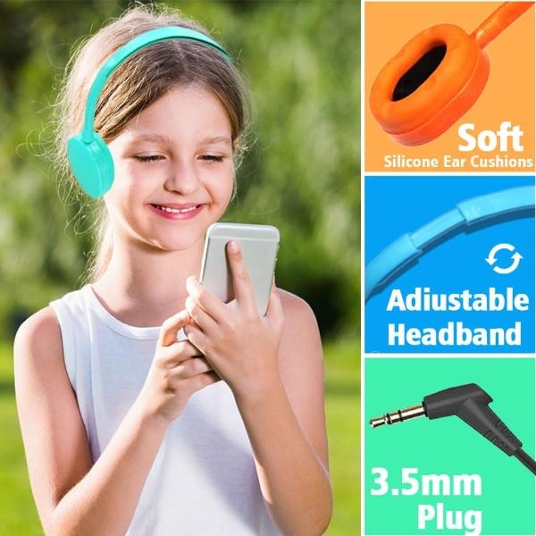 Panasonic Headphones, On-Ear Lightweight Earphones with Microphone and XBS for Extra Bass and Clear, Natural Sound, 3.5mm Jack for Phones and Laptops, Work from Home - RP-HT21M (Bl