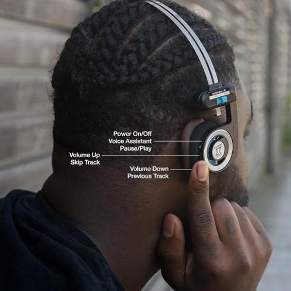 Koss Porta Pro Wireless 2.0 Bluetooth On-Ear Headphones, 20+ Hour Battery, USB-C Charging, Microphone, Analog Audio Pass Through, Retro Style, Black