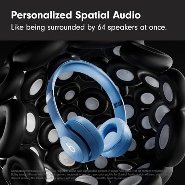 Beats Solo 4 - Wireless Bluetooth On-Ear Headphones, Apple & Android Compatible, Up to 50 Hours of Battery Life - Slate Blue